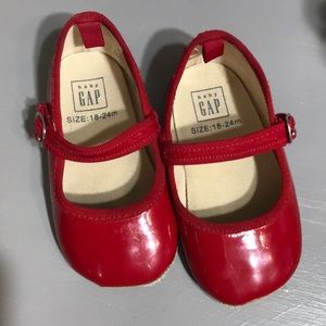 Baby Gap red Christmas baby shoes!  18-24 months.